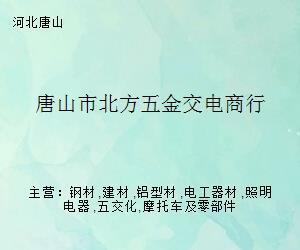 唐山市北方五金交电商行